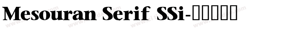 Mesouran Serif SSi字体转换